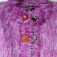 Dolce & Gabbana Purple Button Embellished Trench Coat Jacket