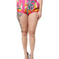 Dolce & Gabbana Pink Printed High Waist Hot Pants Shorts