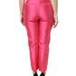 Dolce & Gabbana Pink Silk High Waist Tapered Pants