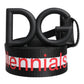 Dolce & Gabbana Black Polyester Logo Print DG Buckle Belt