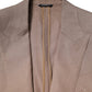 Dolce & Gabbana Beige TAORMINA Single Breasted Coat Blazer