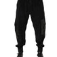 Dolce & Gabbana Black Cotton Cargo Jogger Sweatpants Pants