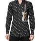 Dolce & Gabbana Black GOLD Instrument Embellished Shirt