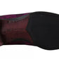 Dolce & Gabbana Purple Jacquard Loafers Dress Formal Shoes