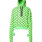 Dolce & Gabbana Green Polyester DGLogo Print Hooded Sweater