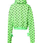 Dolce & Gabbana Green Polyester DGLogo Print Hooded Sweater