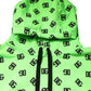 Dolce & Gabbana Green Polyester DGLogo Print Hooded Sweater