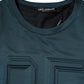 Dolce & Gabbana Dark Green Embossed Logo Pullover Sweater