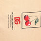 Dolce & Gabbana Beige Cherry Print Crew Neck Pullover Sweater