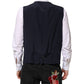Dolce & Gabbana Black Wool Waistcoat Dress Formal Vest