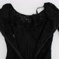 Dolce & Gabbana Black Floral Lace Long Bodycon Maxi Dress