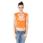 Zuelements Arancione Cotton Women T-Shirt