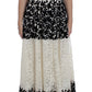 Dolce & Gabbana Floral Lace Ricamo Long Ball Maxi Dress