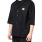 Dolce & Gabbana Black Short Sleeves Button Down Casual Shirt