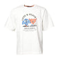 Dolce & Gabbana White LOVE & PEACE Print Crew Neck T-shirt