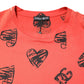 Dolce & Gabbana Red Cotton Short Sleeve DG Heart Logo T-shirt