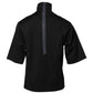Dolce & Gabbana Black Cotton DG Print Turtleneck T-shirt