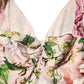 Dolce & Gabbana Pink Floral Silk Fit And Flared Midi Dress