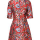 Dolce & Gabbana Red Floral Jacquard A-line Mini Dress