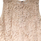 Dolce & Gabbana Beige Floral Lace Sleeveless Sheath Dress