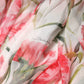 Dolce & Gabbana White Floral Silk Halter A-line Maxi Dress