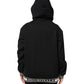 Dolce & Gabbana Black Cotton Hooded Full Zip Sweatshirt Sweater