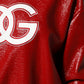 Dolce & Gabbana Red Wool DGLogo Embroidery Pullover Sweater