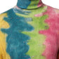 Dolce & Gabbana Multicolor Mohair Turtleneck Pullover Sweater