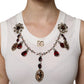 Dolce & Gabbana White Cotton Logo Crystal Detailing Tank Top