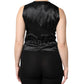 Dolce & Gabbana Black Striped Button Down Sleeveless Vest Top