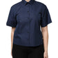 Dolce & Gabbana Blue Cotton Short Sleeves Button Down Top