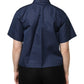 Dolce & Gabbana Blue Cotton Short Sleeves Button Down Top