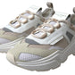 Dolce & Gabbana Sneakers White Beige Leather Sport DAYMASTER Shoes