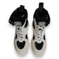 Dolce & Gabbana White Padded Mid Calf Lace Up Boots Shoes