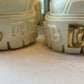 Dolce & Gabbana White Leather Rubber Logo Ankle Boots Shoes