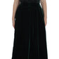 Dolce & Gabbana Green Velvet Crystal Long Maxi Dress