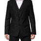 Dolce & Gabbana Black Single Breasted Suit 2 Piece Jacket