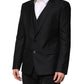 Dolce & Gabbana Black Single Breasted Suit 2 Piece Jacket