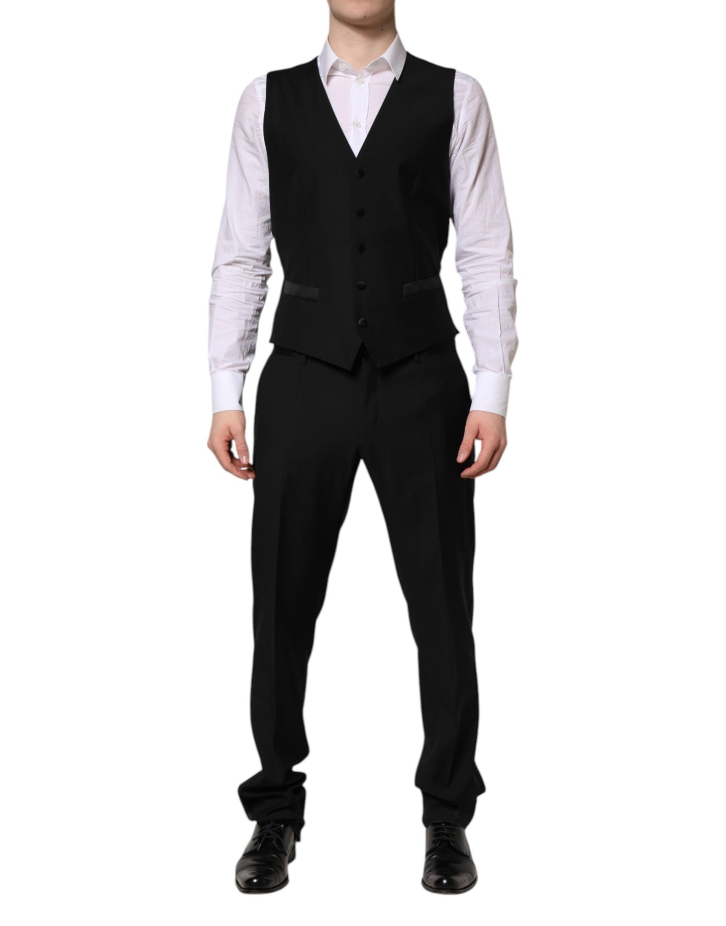 Dolce & Gabbana Black MARTINI Crystal Embellished 3 Pc Suit