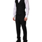 Dolce & Gabbana Black MARTINI Crystal Embellished 3 Pc Suit