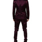Dolce & Gabbana Dark Purple Silk 3Piece Single Breasted Suit