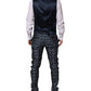 Dolce & Gabbana Blue MARTINI Star Jacquard 3 Piece Suit
