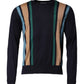 Dolce & Gabbana Multicolor Stripes Crew Neck Pullover Sweater