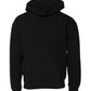 Dolce & Gabbana Black Logo Full Zip Hooded Men Sweatshirt Sweater