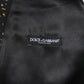 Dolce & Gabbana Black Lurex Dress Formal Men Waistcoat Vest