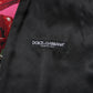 Dolce & Gabbana Pink Floral Satin Formal Men Waistcoat Vest