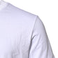 Dolce & Gabbana White Logo Embroidery Crew Neck T-shirt