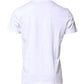 Dolce & Gabbana White Logo Embroidery Crew Neck T-shirt
