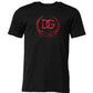 Dolce & Gabbana Black Cotton Embroidered Crew Neck T-shirt