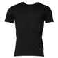 Dolce & Gabbana Black Cotton Short Sleeves Round Neck T-shirt